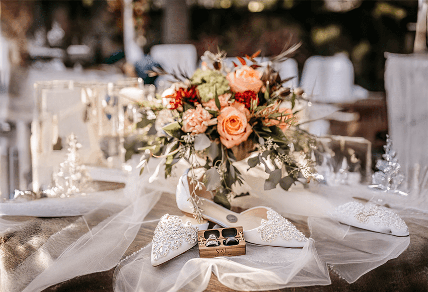 Elegant Wine Country wedding reception styled by Denise Kramer Weddings